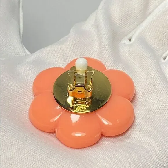 Lele Sadoughi Daphne 14K Gold-Plated, Resin, & Crystal Clip-On Earrings - Picture 6 of 7